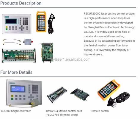 Bagian Mesin Pemotong Laser Serat 3000w BM110 Tipe BCS100