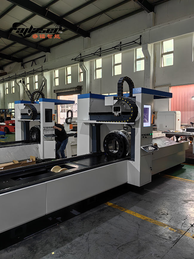 heavier machine faster cutting speed Tube Laser Cutting Machine fiber ...